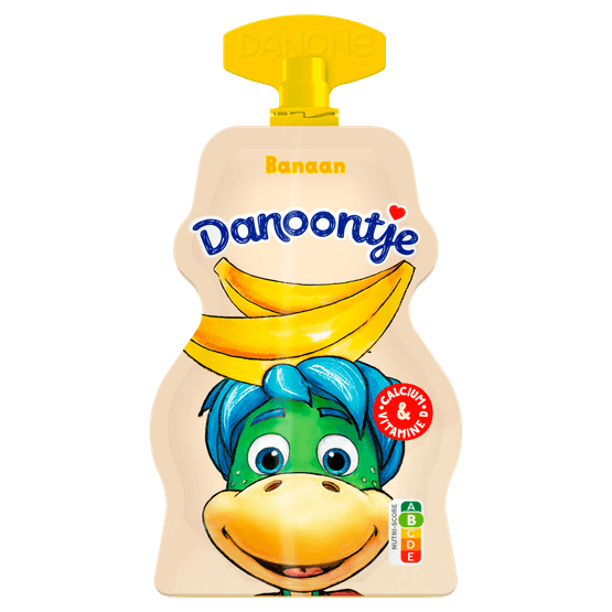 Danoontje Tussendoortje Knijpyoghurt Banaan - Dirk