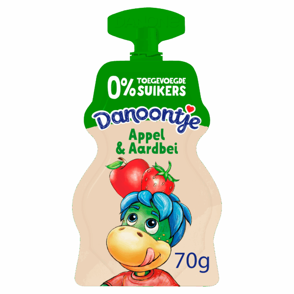 Danoontje Yoghurt Tussendoortje Appel Aardbei - PLUS