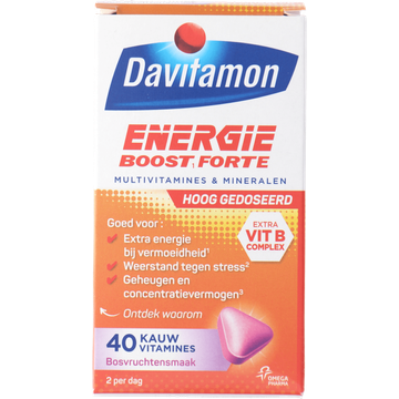 Davitamon Energie Boost Forte kauwvitamines - JUMBO