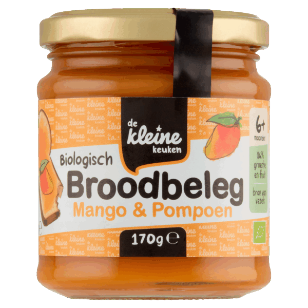 De Kleine Keuken Bio Mango en Pompoen Spread - PLUS