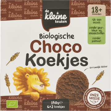 De Kleine Keuken Biologische Chocokoekjes 18+ Maanden - JUMBO