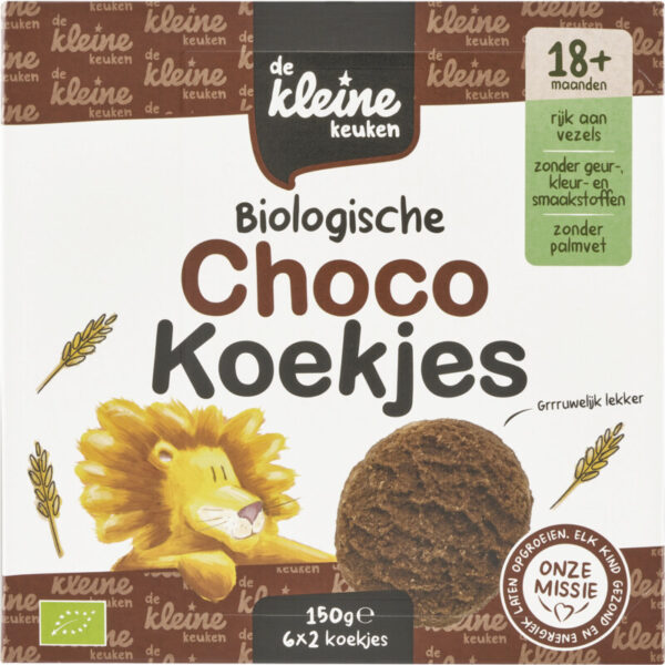 De Kleine Keuken Biologische Chocokoekjes 18m+ - Albert Heijn