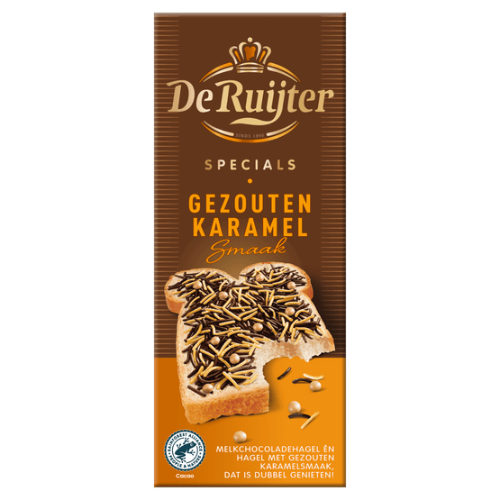 De Ruijter Chocoladehagel specials gezouten karamel - Dirk