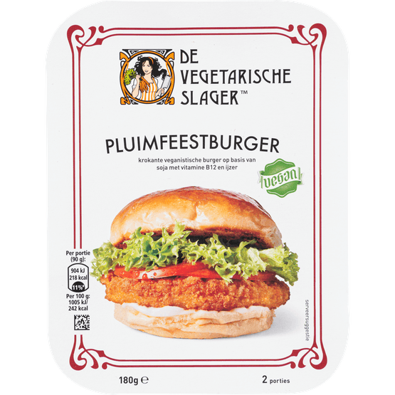 De Vegetarische Slager Pluimfeest burger - Dirk