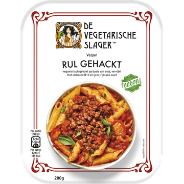 De Vegetarische Slager Rul Gehackt Vegan - JUMBO