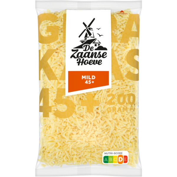 De Zaanse Hoeve Mild 45% Geraspt - Albert Heijn