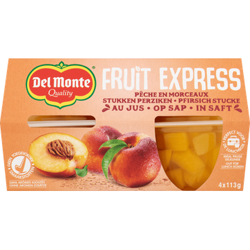 Del Monte Fruit Express Stukken Perziken op Sap - JUMBO