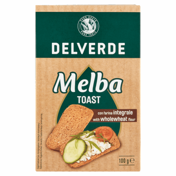 Delverde Melba toast volkoren - PLUS
