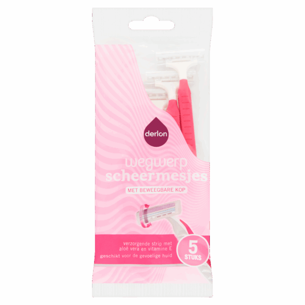 Derlon Wegwerpscheermesjes 2 blades - PLUS