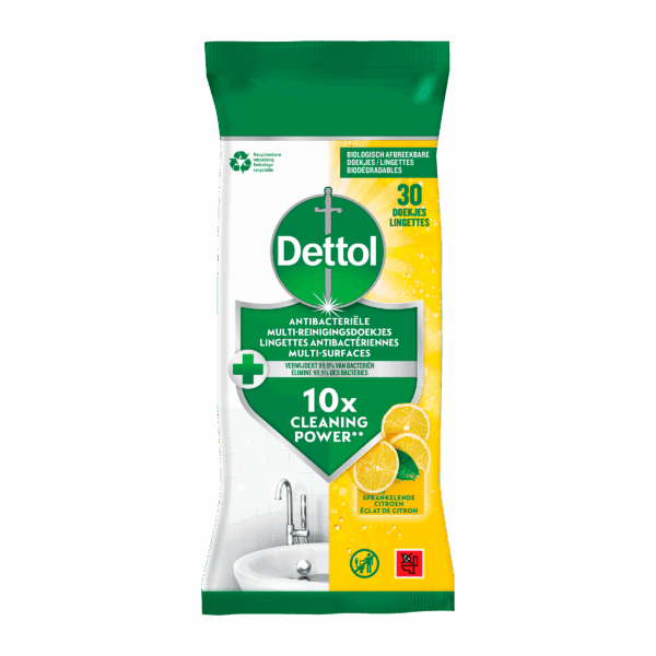 Dettol Antibacteriële Multi-Reinigersdoekjes - PLUS