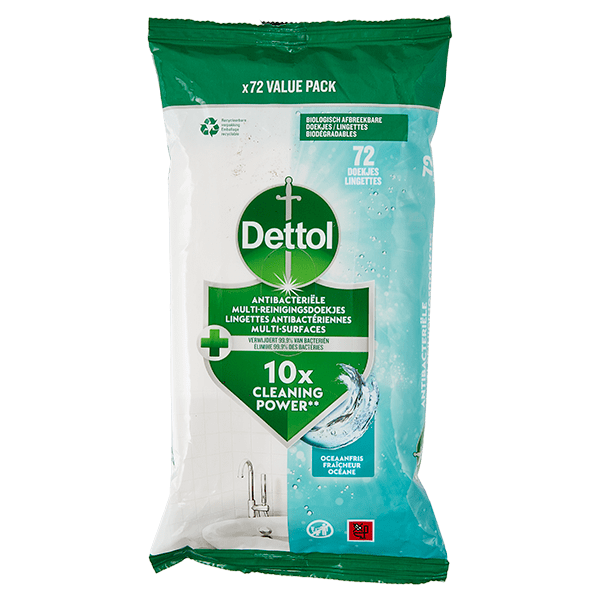 Dettol Antibacteriele Reinigingsdoekjes ocean - PLUS