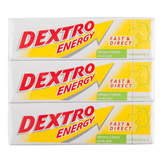 Dextro Druivensuiker citroen 3 pack - Dirk