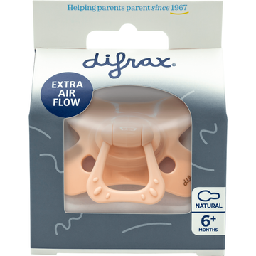 Difrax Fopspeen Natural 6+ Maanden Unisex - JUMBO