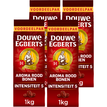Douwe Egberts Aroma Rood Koffiebonen Voordeelpak 4 x 1 kg - JUMBO
