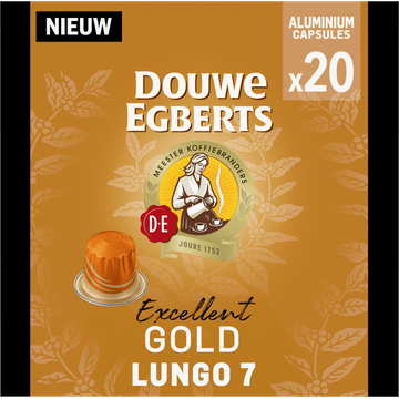 Douwe Egberts Excellent Gold Lungo 7 Koffiecups - JUMBO