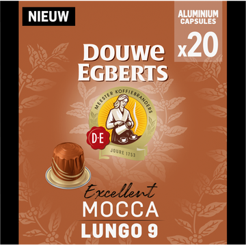 Douwe Egberts Excellent Mocca Lungo 9 Koffiecups - JUMBO