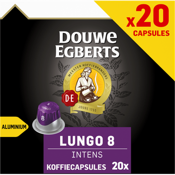 Douwe Egberts Lungo Intens Koffiecups 20 Stuks - JUMBO