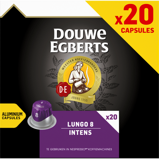 Douwe Egberts Lungo Intens koffiecups voordeelpak - Dirk