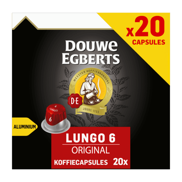 Douwe Egberts Lungo original koffiecups voordeelpak - PLUS