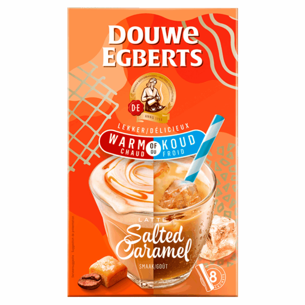 Douwe Egberts Oploskoffie Salted Caramel - PLUS