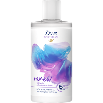 Dove Bath Therapy Badschuim & Douchegel Renew - JUMBO