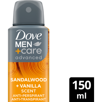 Dove Men Care Deo Spray Sandalwood Vanilla - JUMBO