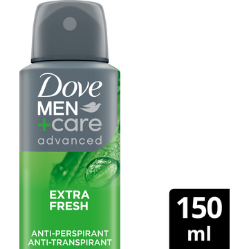 Dove Men+Care Advanced Anti-Transpirant Deodorant Spray Extra Fresh - JUMBO