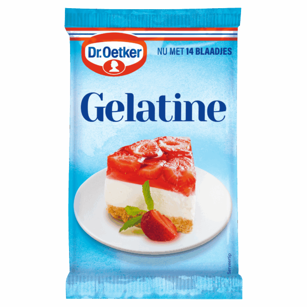 Dr. Oetker Bladgelatine 14 blaadjes - PLUS