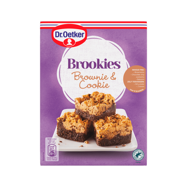 Dr. Oetker Brookies brownie & cookie bakmix - PLUS