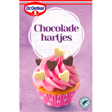 Dr. Oetker Chocoladehartjes versiering - JUMBO