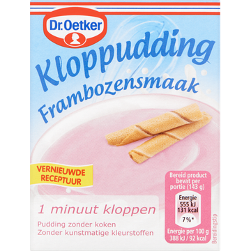 Dr. Oetker Kloppudding Frambozen - JUMBO
