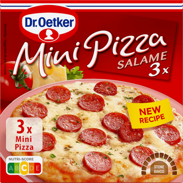 Dr. Oetker Mini Pizza Salame 3 Stuks - JUMBO