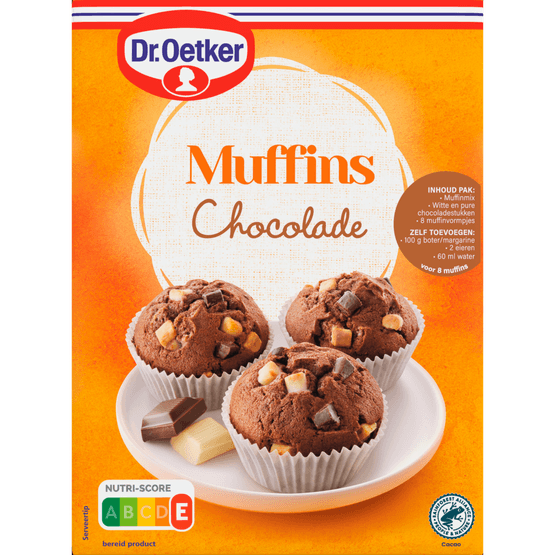 Dr. Oetker Mix voor muffins chocolade - Dirk