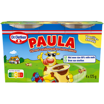 Dr. Oetker Paula Vla met Vanillesmaak en Choco-Vlekken - JUMBO