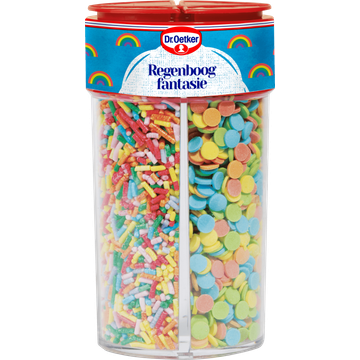 Dr. Oetker Regenboog fantasie Taart Versiering - JUMBO