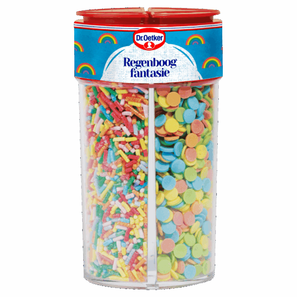 Dr. Oetker Regenboogfantasie taart versiering - PLUS