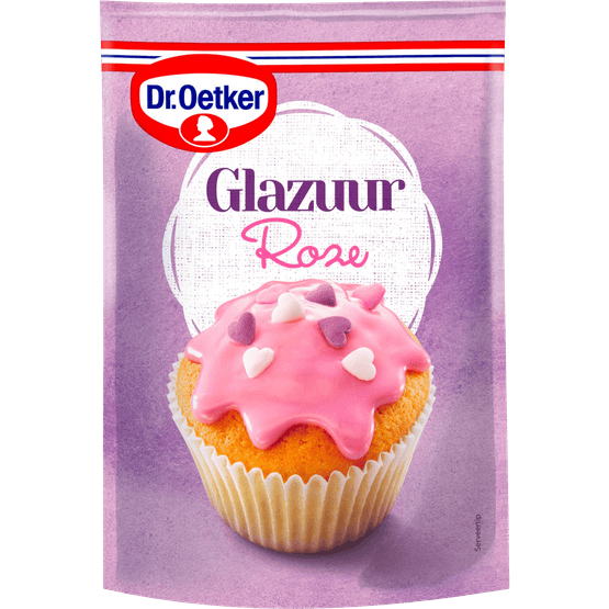 Dr. Oetker Roze glazuur bakdecoratie - Dirk