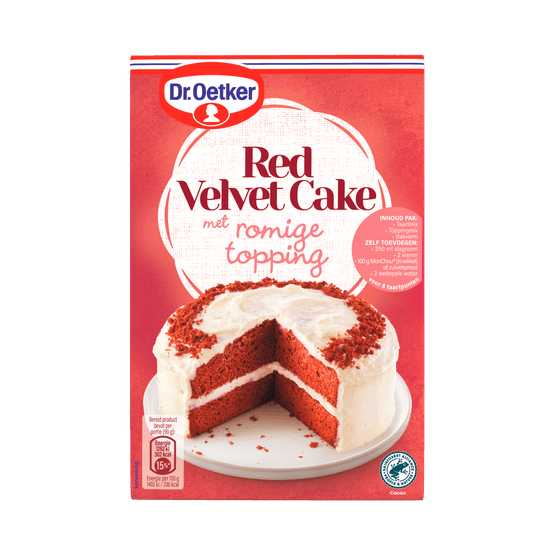 Dr. Oetker Taartmix red velvet cake - Dirk
