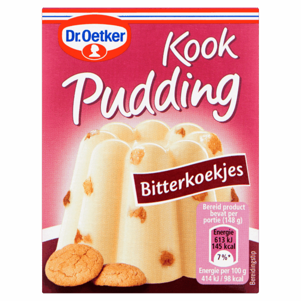 Dr. Oetker kookpudding bitterkoekjes - PLUS
