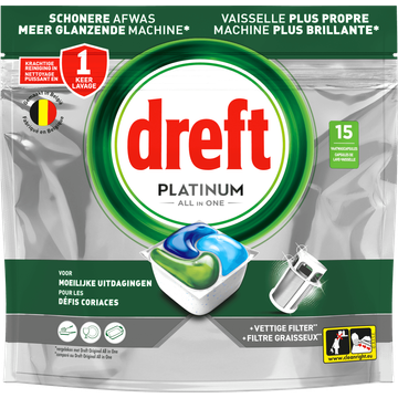 Dreft Platinum All In One Vaatwastabletten