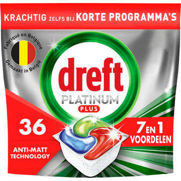 Dreft Platinum Plus All In One Vaatwastabletten Anti-dofheidstechnologie - JUMBO