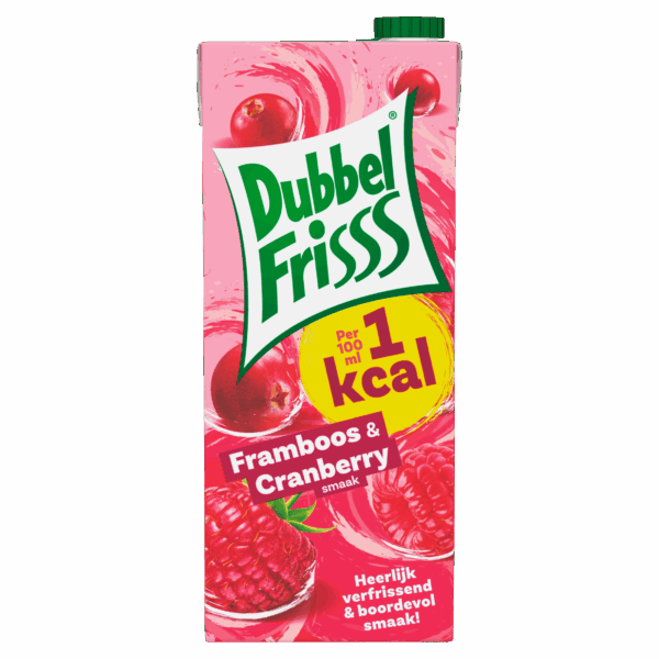 Dubbelfrisss 1kcal Framboos & cranberry - PLUS
