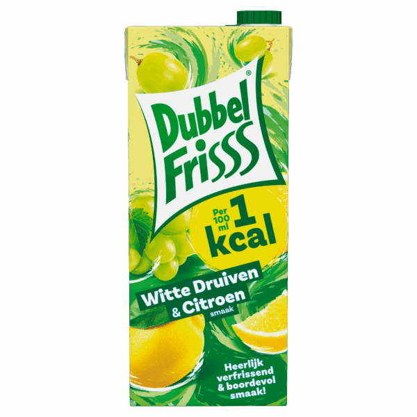 Dubbelfrisss 1kcal Witte druif & citroen - PLUS