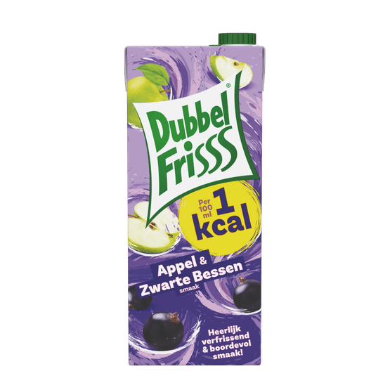 Dubbelfrisss 1kcal appel zwarte bes - Dirk