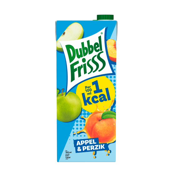 Dubbelfrisss Appel-perzik 1kcal - Dirk