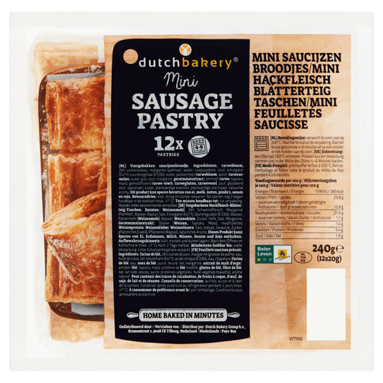 Dutch Bakery Mini saucijzenbroodjes mini - Dirk