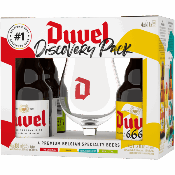 Duvel DiscoveryPack 6x(4x33cl+glas) - PLUS