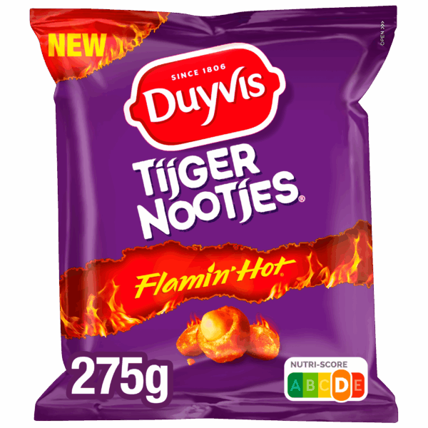 Duyvis Tijgernootjes Flamin' Hot - PLUS