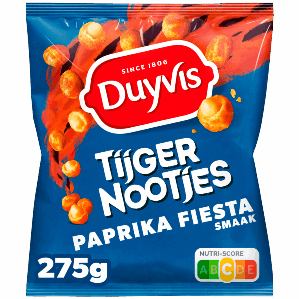 Duyvis Tijgernootjes fiesta paprika - PLUS