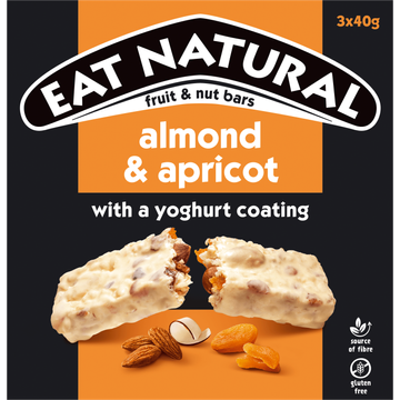 Eat Natural Fruit & Nut Bars Almond & Apricot with a Yoghurt Coating - JUMBO